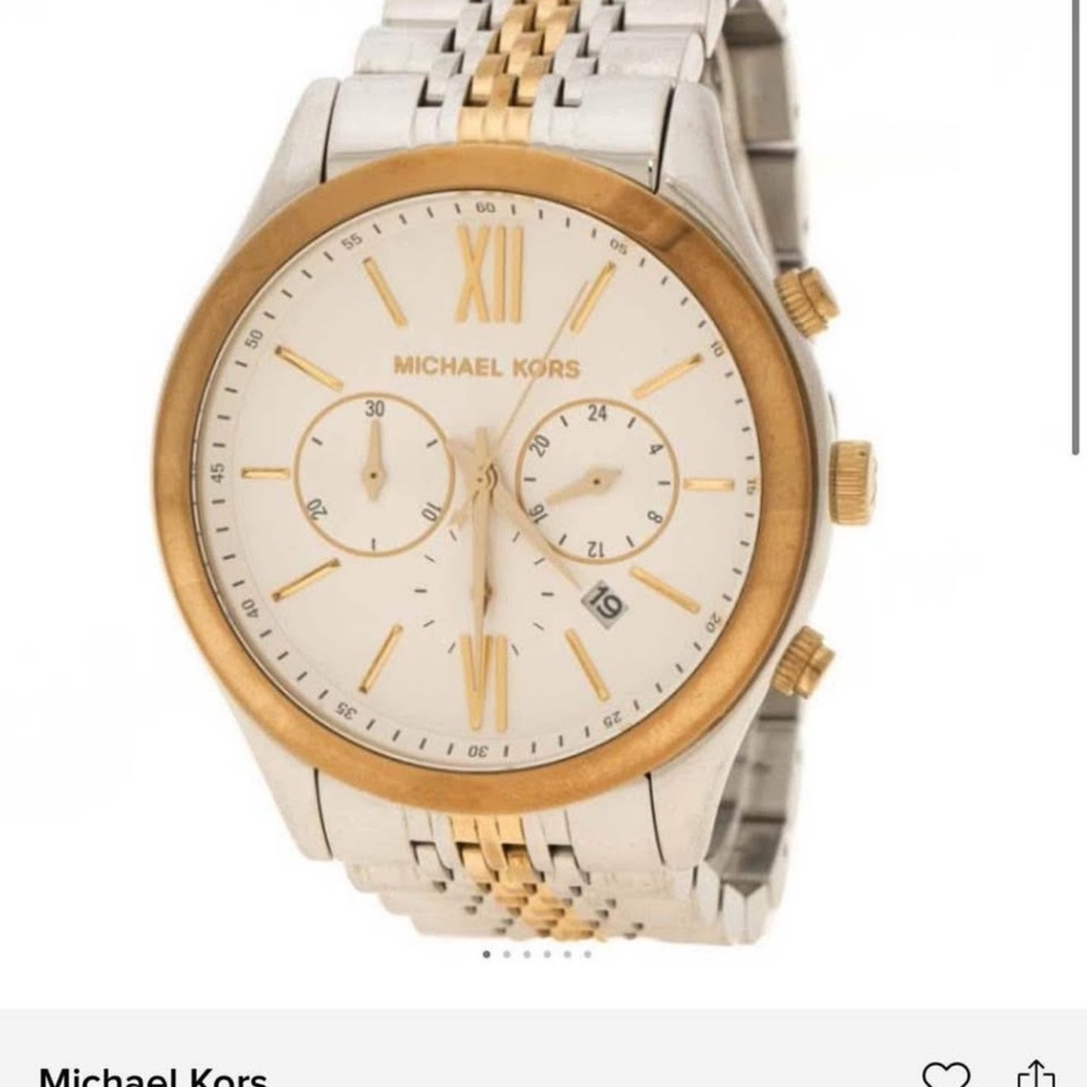 Michael Kors Gold and Silver Men's Watch